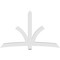 Ekena Millwork Davenport Architectural Grade PVC Gable Bracket, 96"W x 60"H x 4"D x 6"F, 15/12 Pitch GBP096X60X0406DAV00 - alternate 5